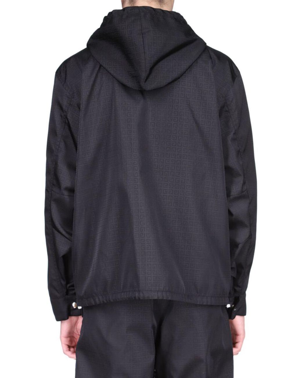 Givenchy Blue 4G Motif Hooded Jacket for men