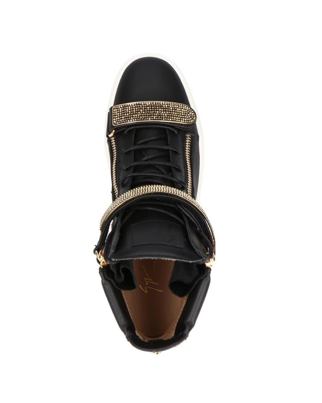 Giuseppe Zanotti Black Coby Series High-Top Casual Sneakers for men