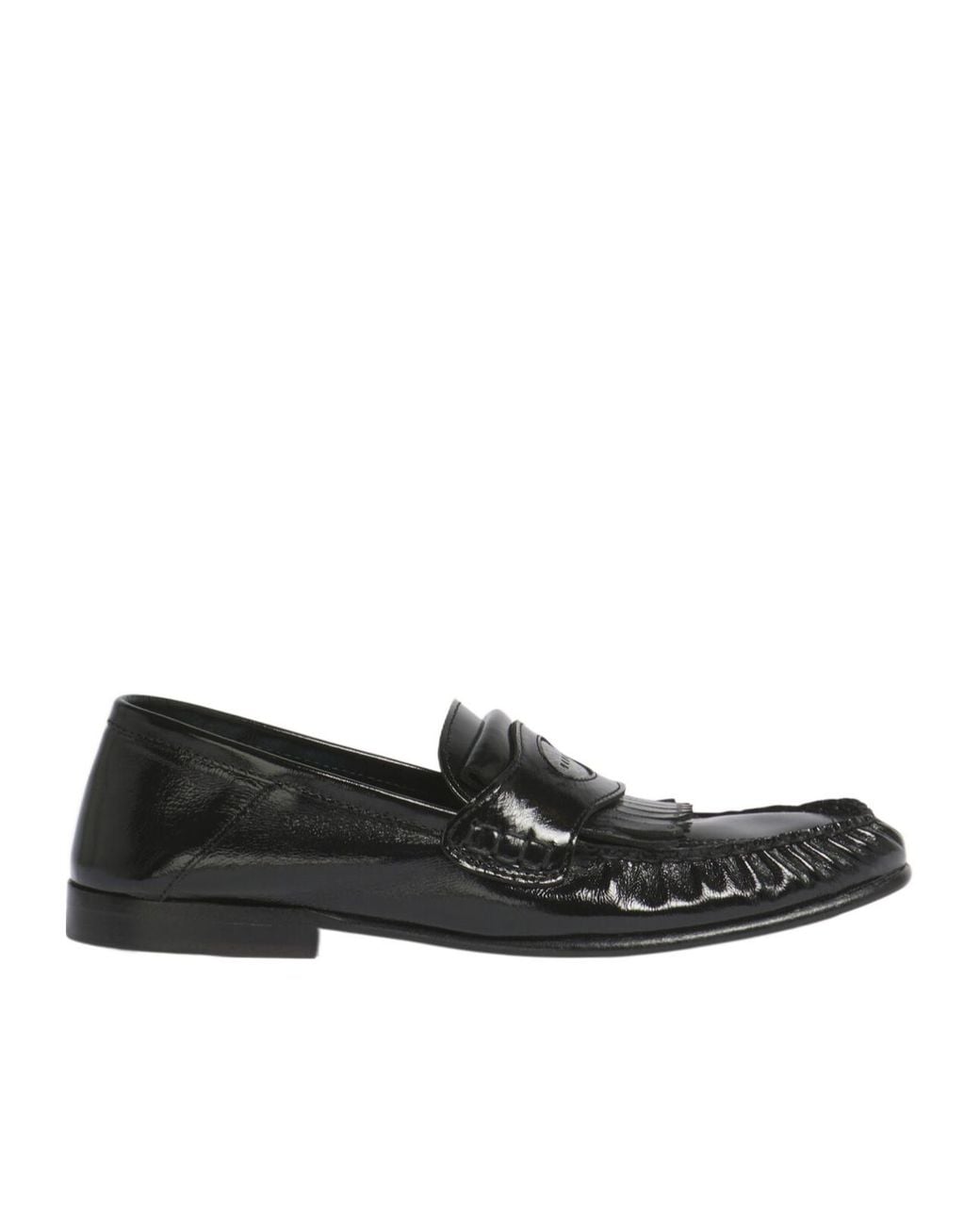 Marni Black Collapsible Heel Tassel Loafers