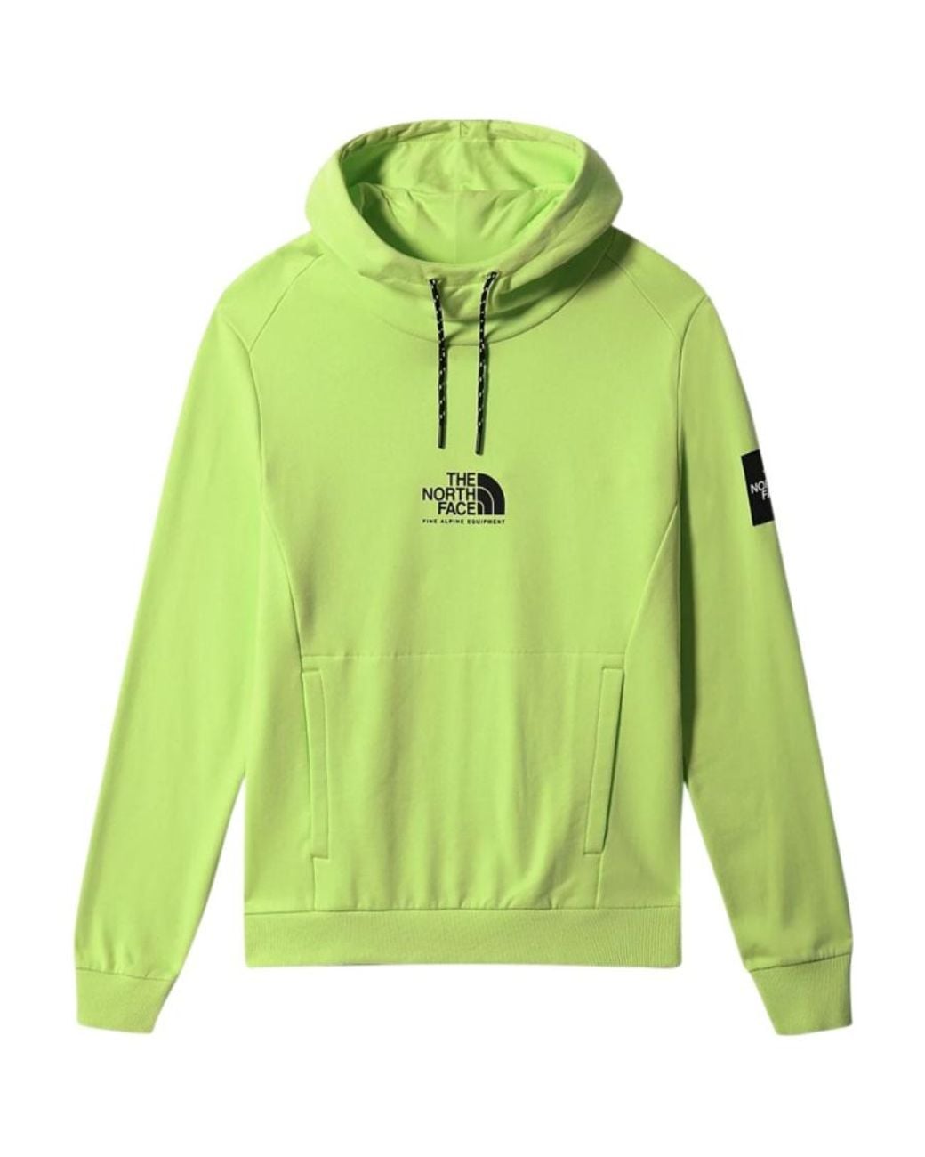 The North Face Green Logo Cotton Hooded Sweatshirt for men
