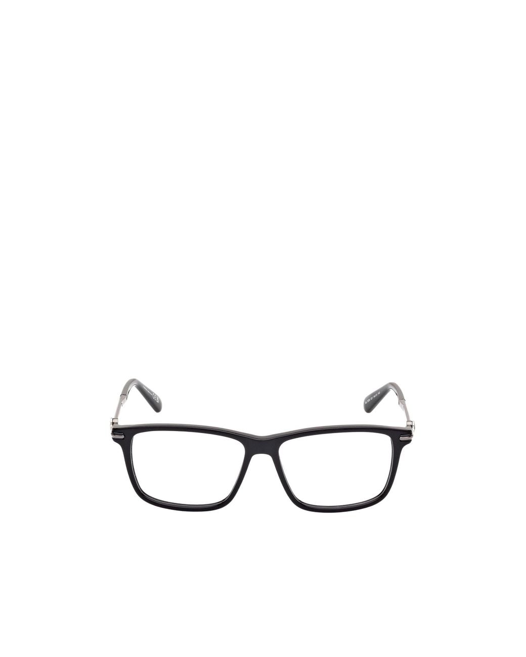 Moncler White Eyewear Rectangle Frame Glasses for men