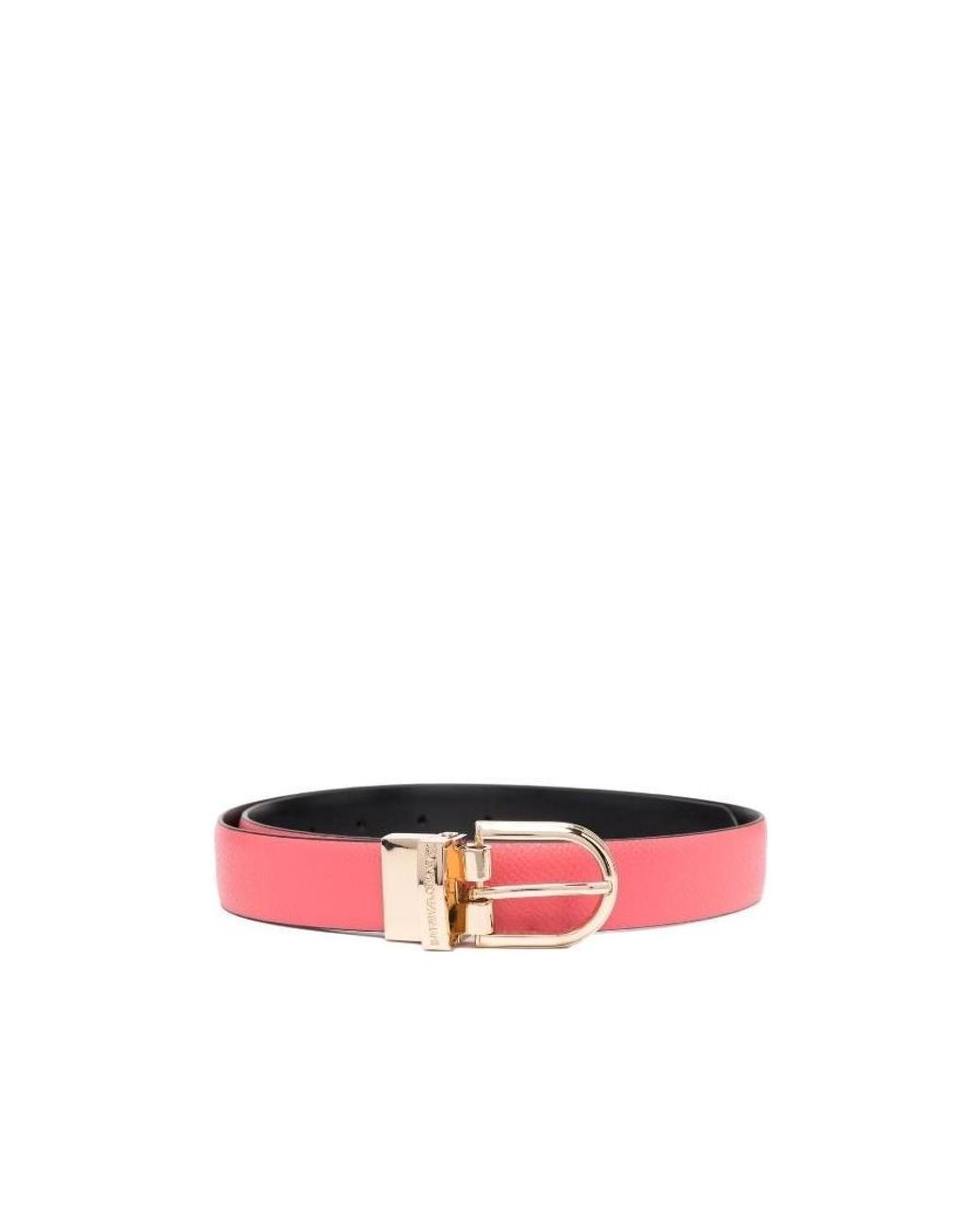 Emporio Armani White Buckle-Fastening Belt