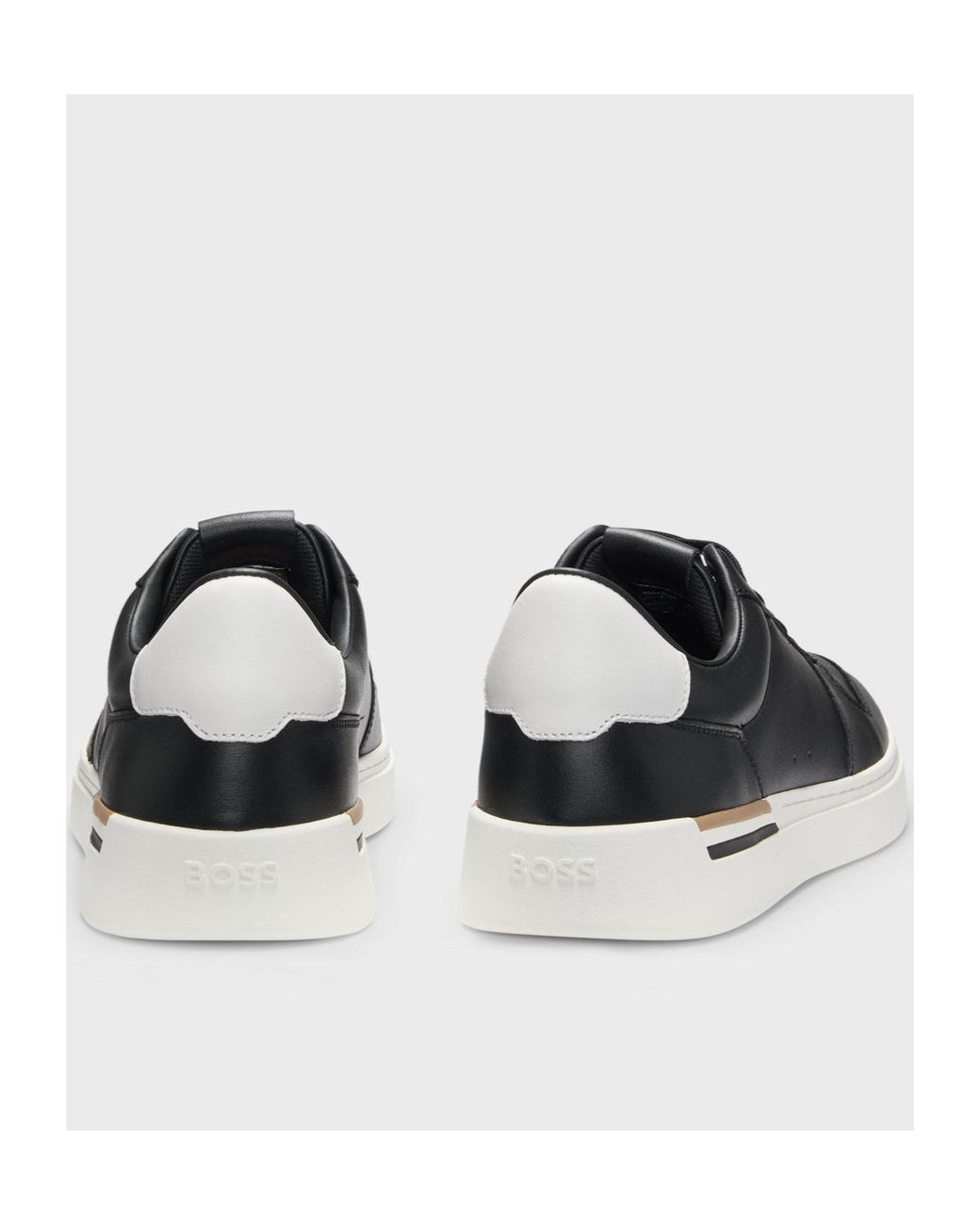 Boss Black Leather Clint Sneakers for men