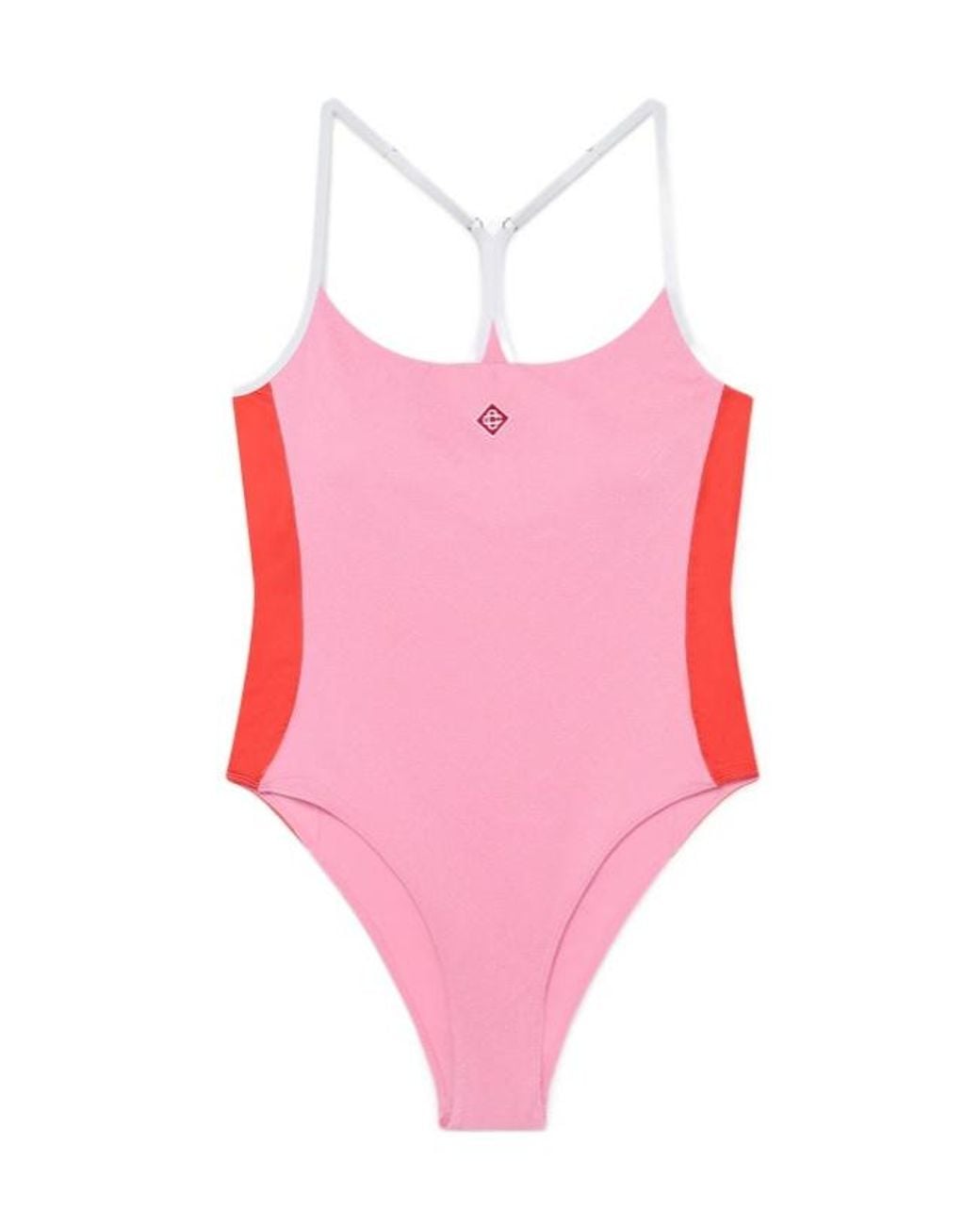 Casablanca Pink Monogram Swimsuit