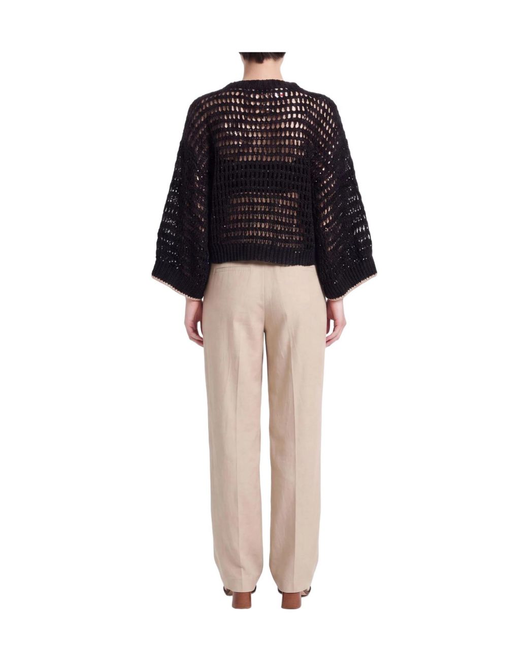 Brunello Cucinelli Black Two-Tone Jumpers