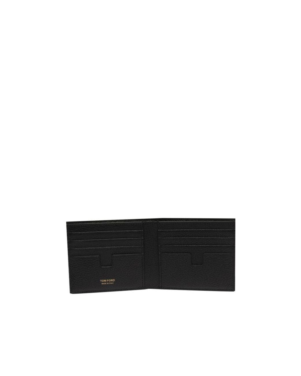 Tom Ford Black Classic Bi-Fold Wallet for men
