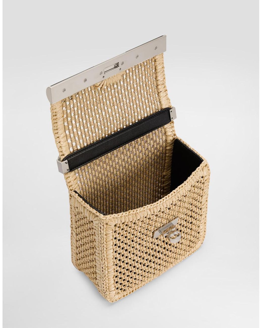 Dolce & Gabbana Natural Woven Marlene Shoulder Bag for men