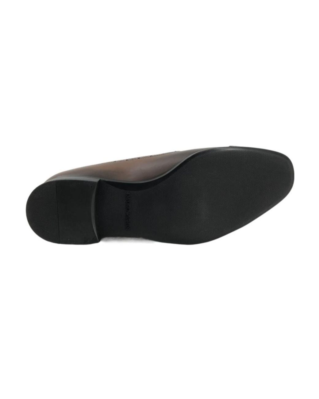 Emporio Armani Brown Logo Business Casual Shoes for men