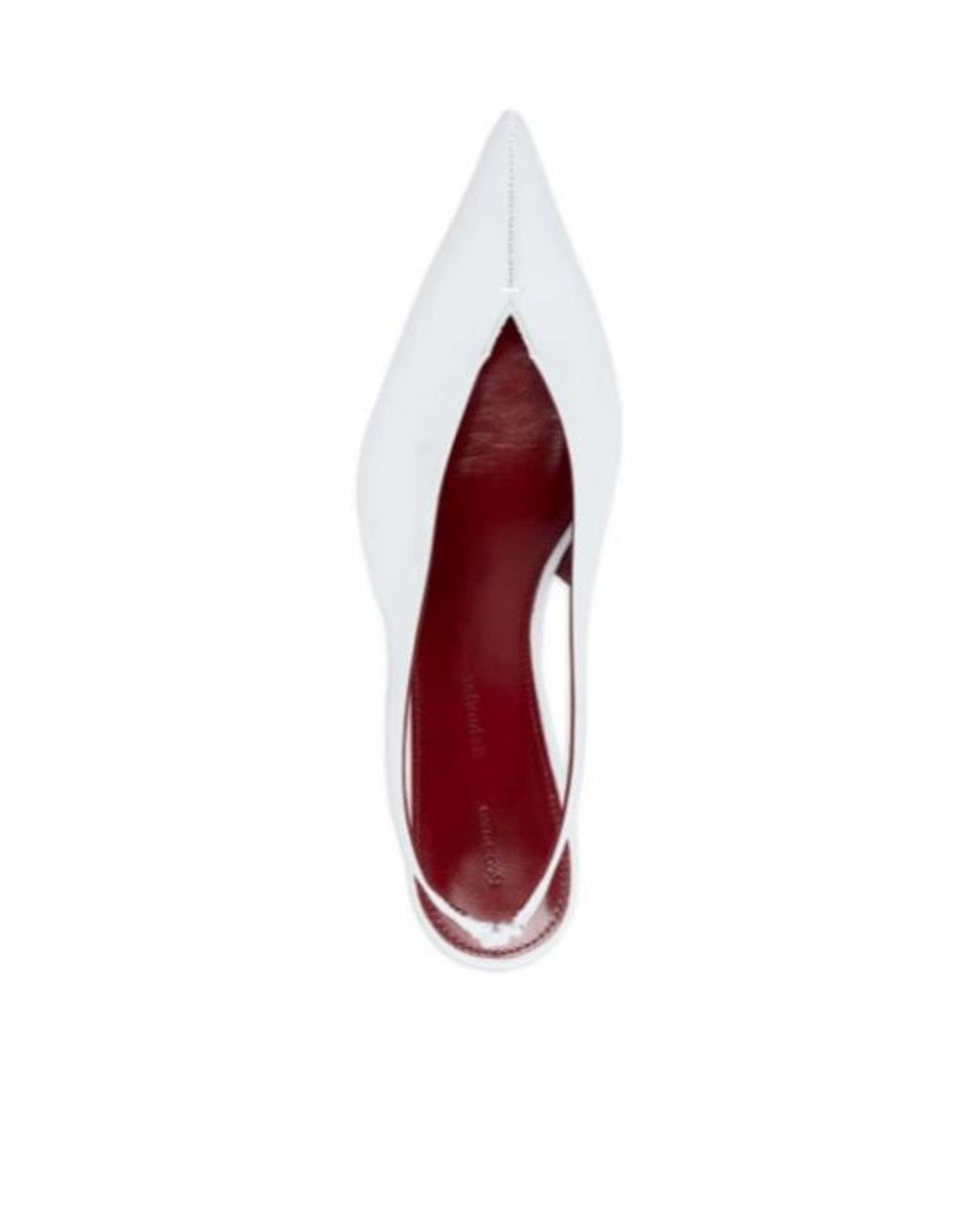 Proenza Schouler White 40Mm Leather Heeled Pumps