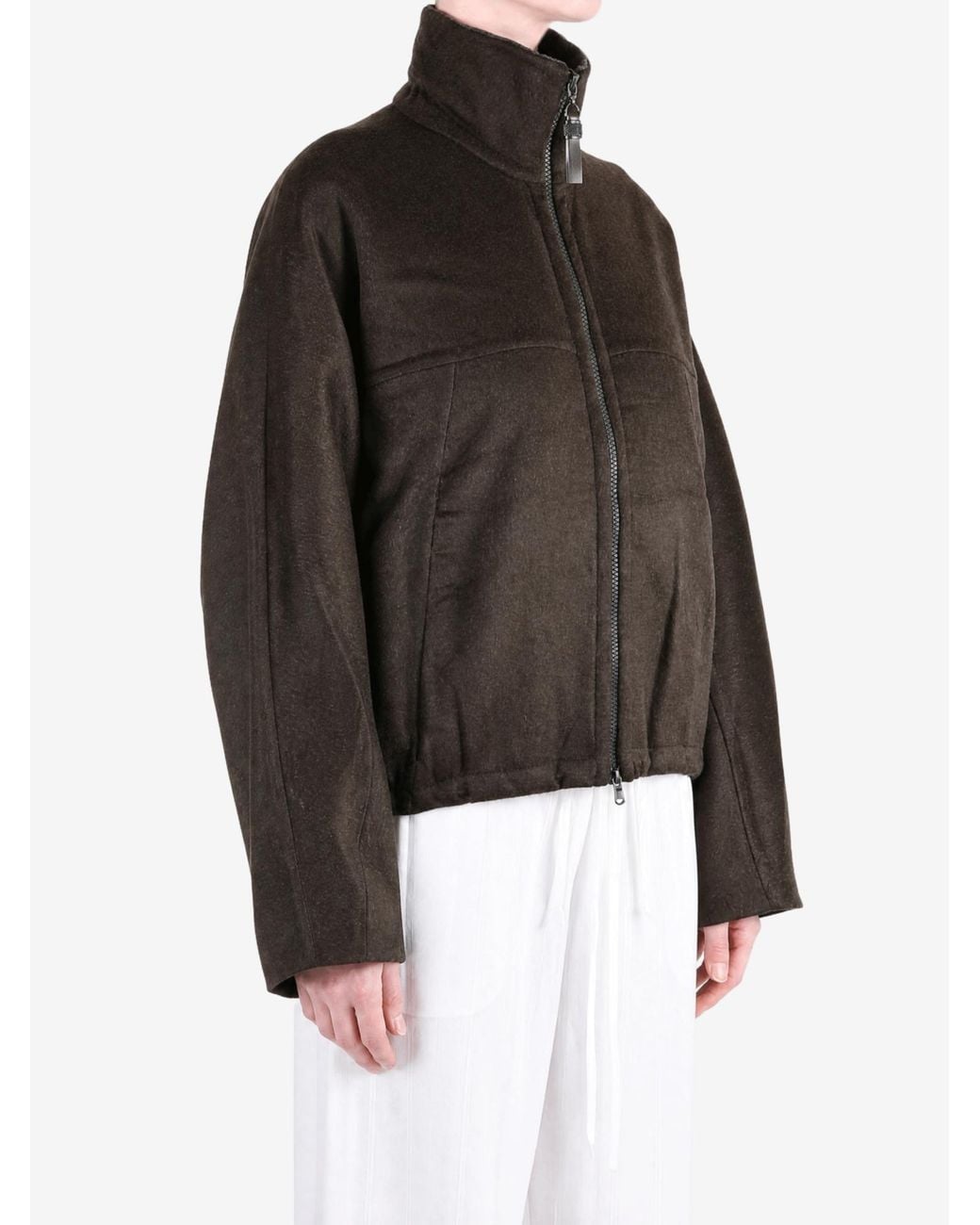 Brunello Cucinelli Brown Long-Sleeve Casual Jacket