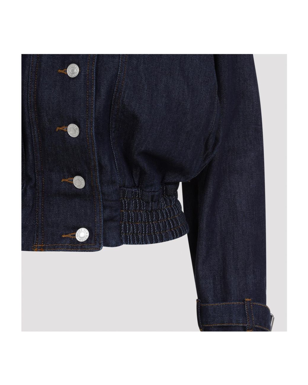 Dries Van Noten Blue Long-Sleeve Denim Jacket