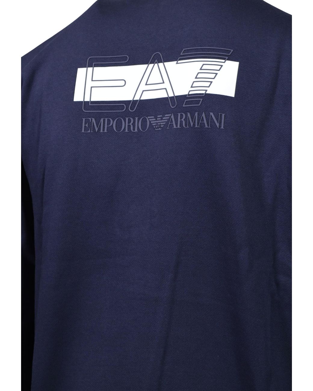 EA7 Blue Sweatshirt And Sweatpants Set for men