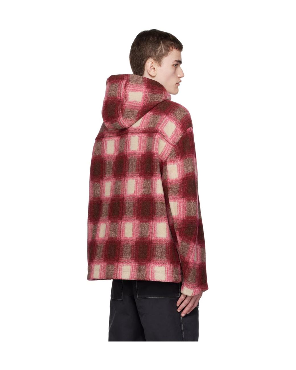 Isabel Marant Red Kurt Zip-Up Hooded Casual Jacket for men