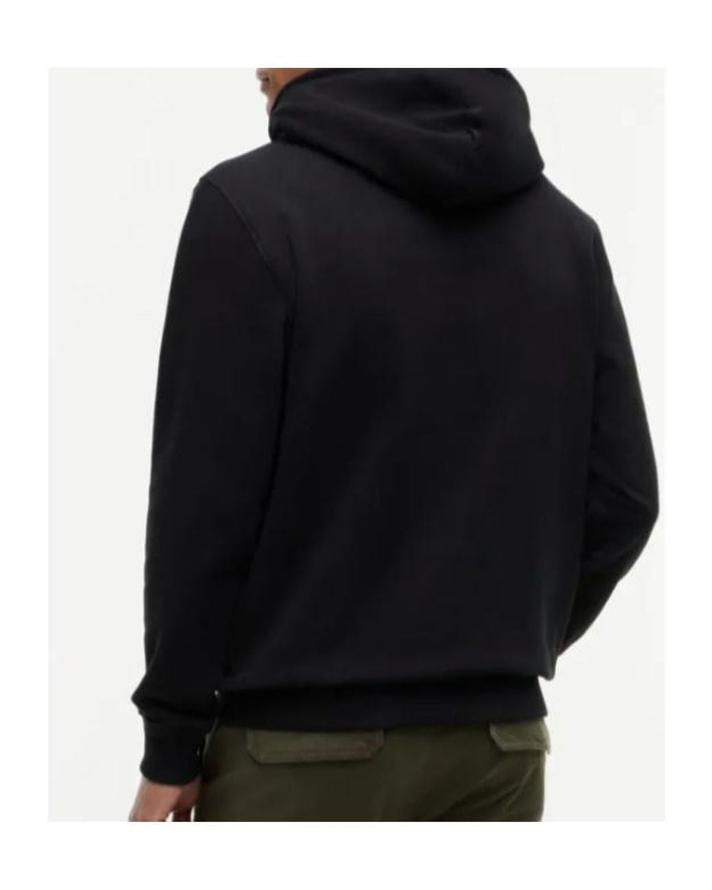 Tommy Hilfiger Black Tommy Badge Brushed Terry Hoody for men