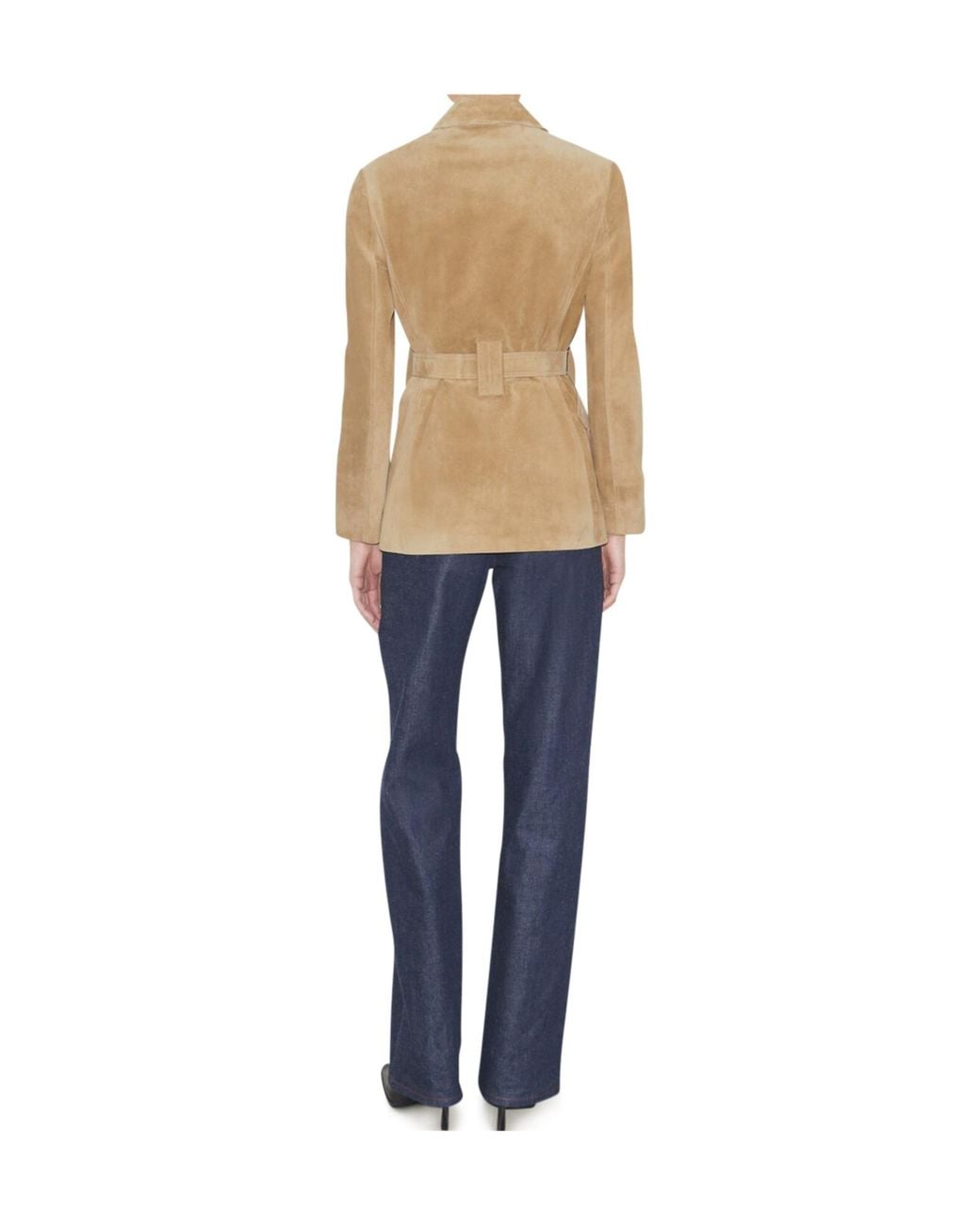 Tory Burch Natural Belted Jacket