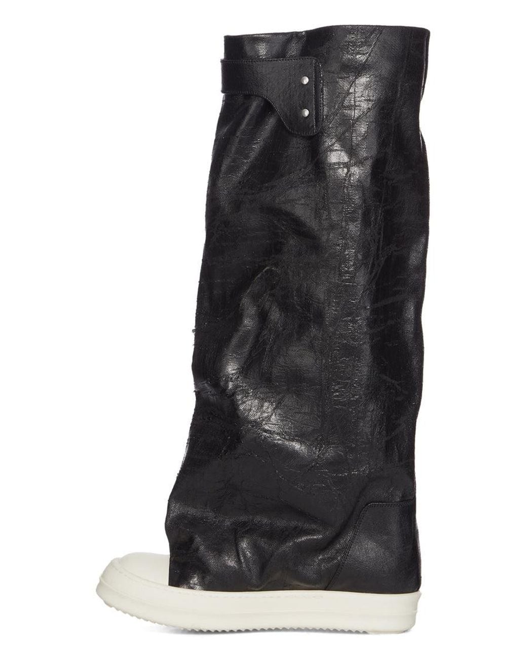 Rick Owens Black Tower Elephant Round-Toe Boots