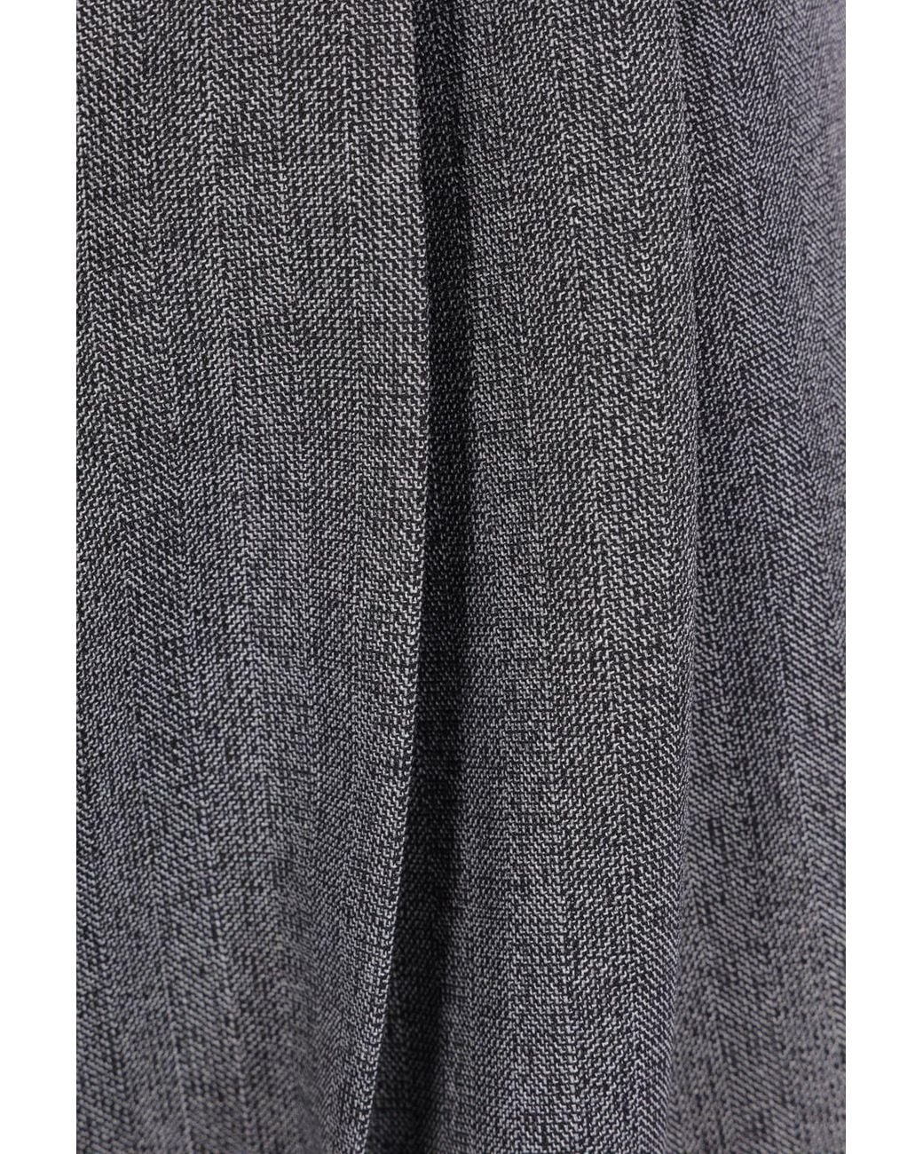 Valentino Gray Turn-Up Hem Straight Hem Pants for men