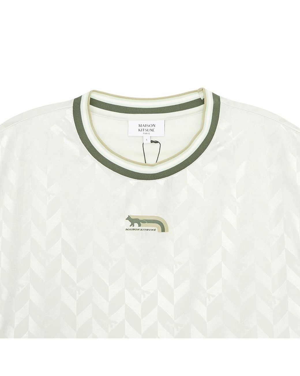 Maison Kitsuné White Short Sleeve T-Shirt for men