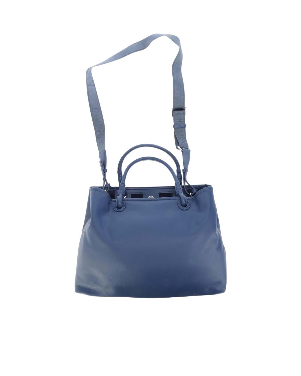 Emporio Armani Blue Simple Single-Shoulder Bag