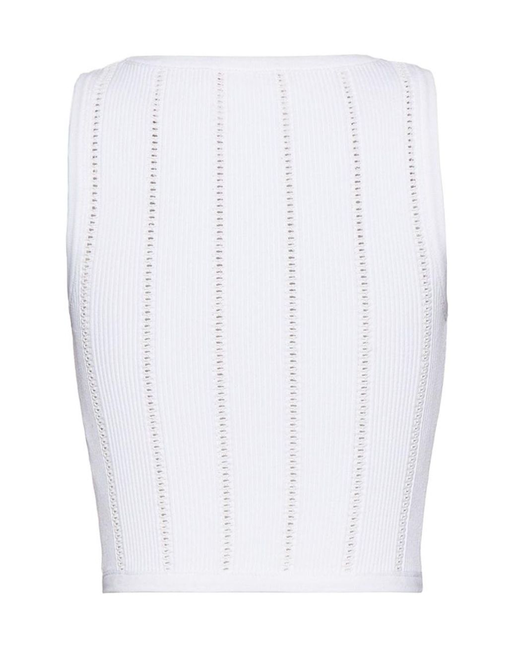 Valentino White Logo Vest