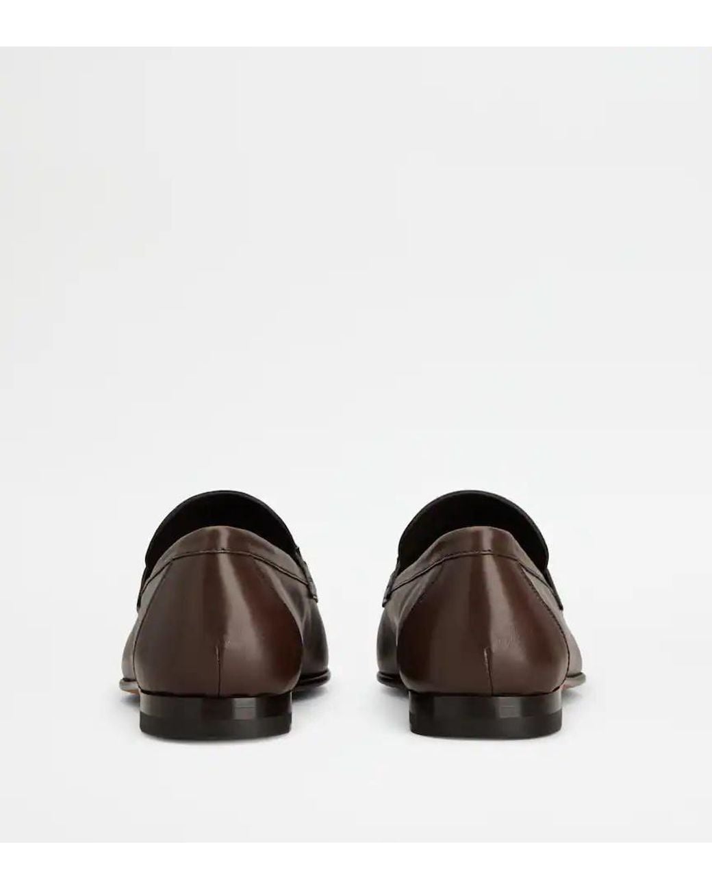 Tod's Brown Strap Leather Loafers for men