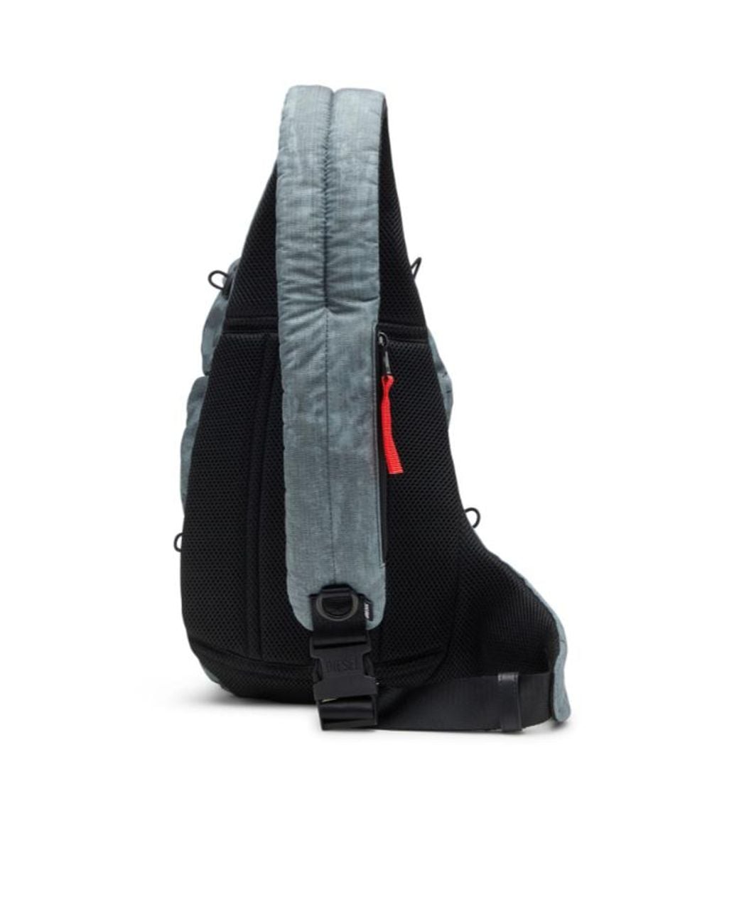DIESEL Blue Zip-D Sling Bag for men