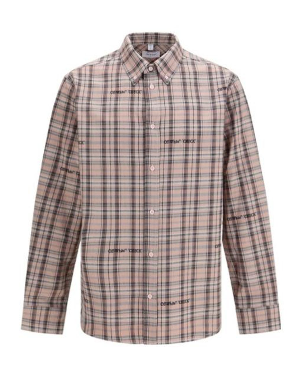 Off-White c/o Virgil Abloh Multicolor Marker Check Flannel Shirt for men