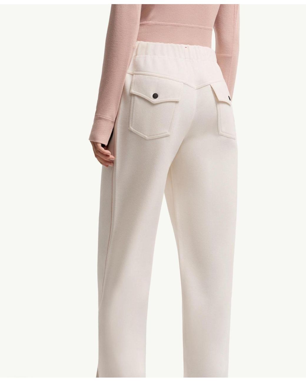 Moncler White Grenoble Drawstring Sweat Pants