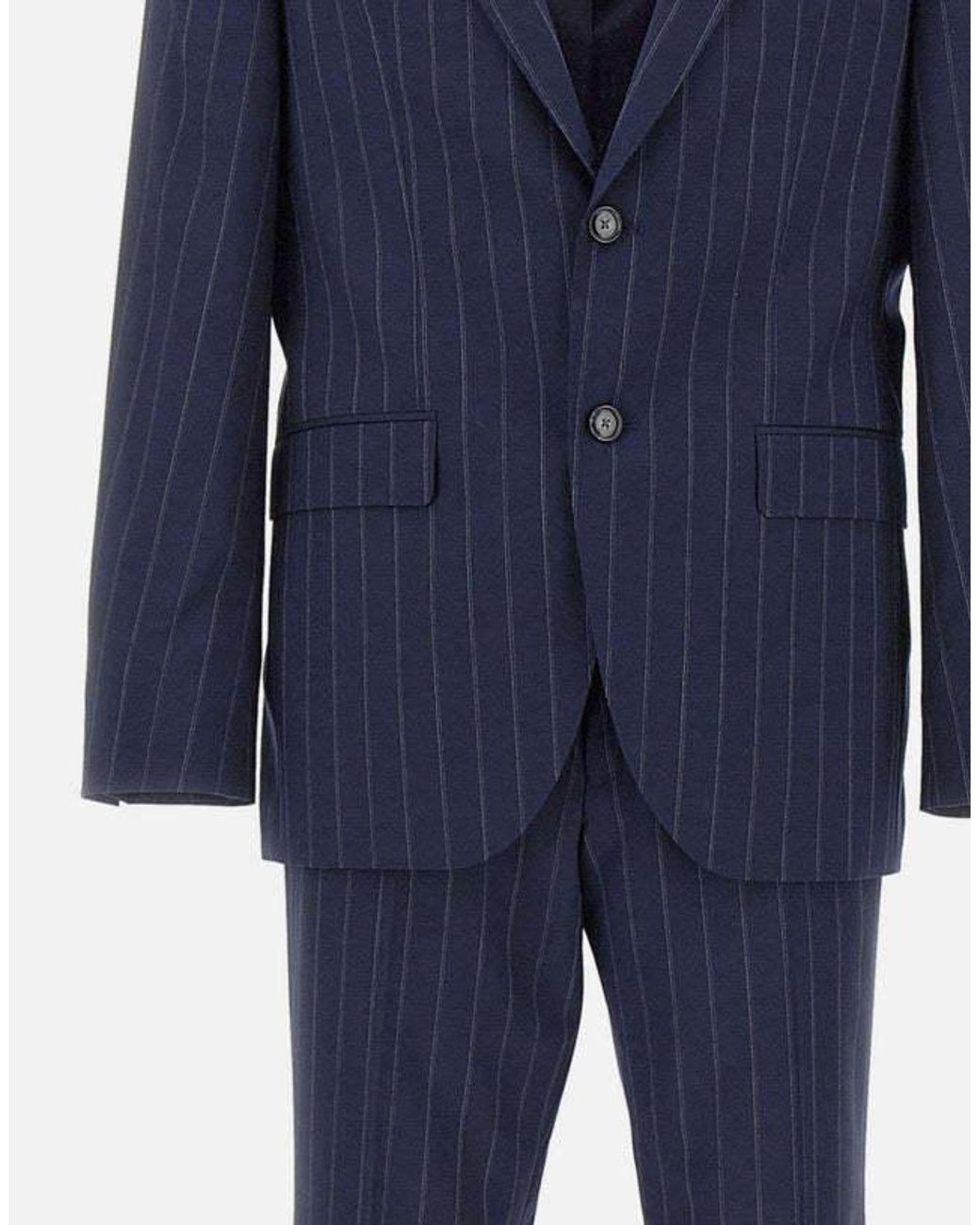 Boss Blue Boss Two-Piece Striped Tailored Suit for men