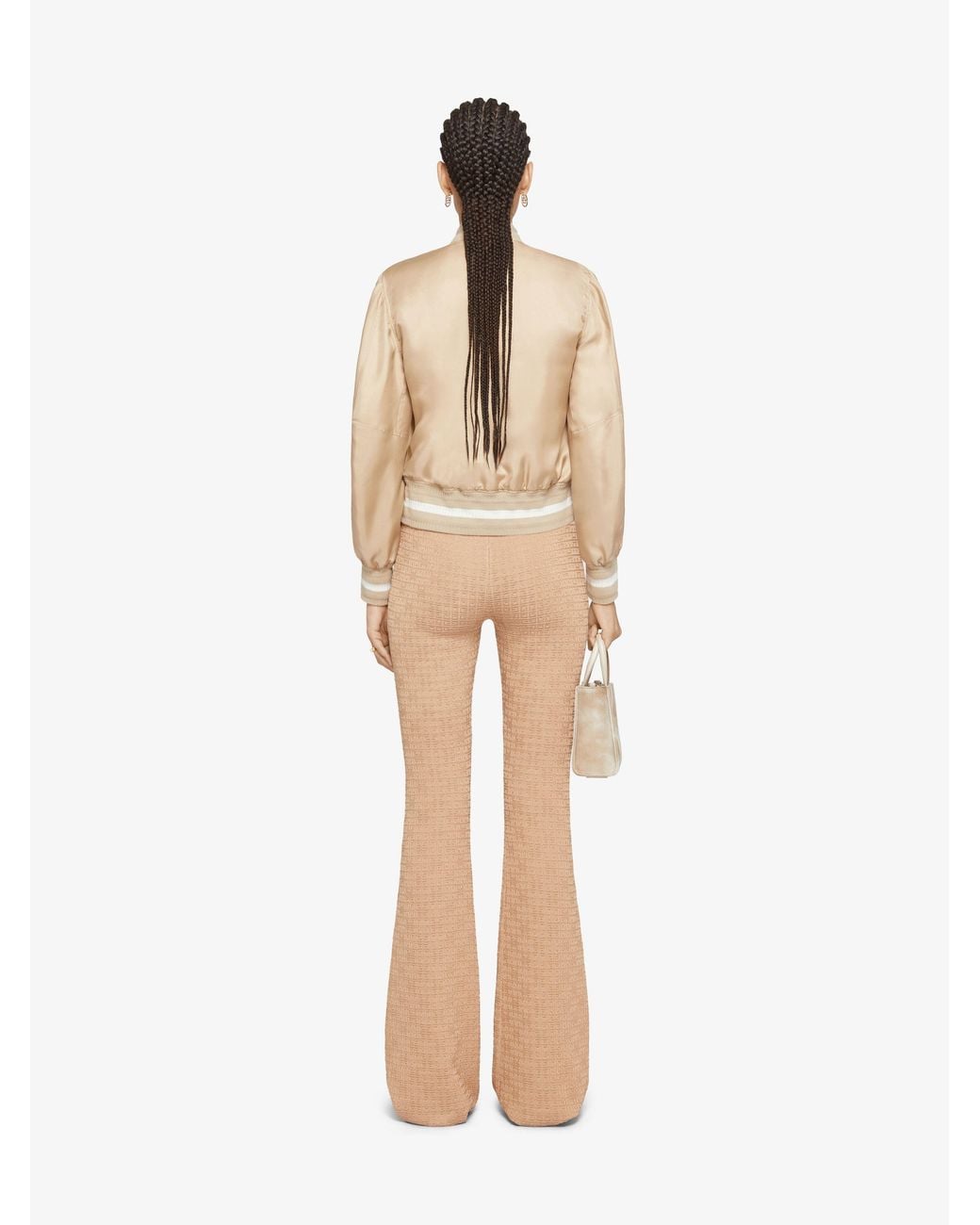 Givenchy Natural 4G Jacquard Flared Trousers