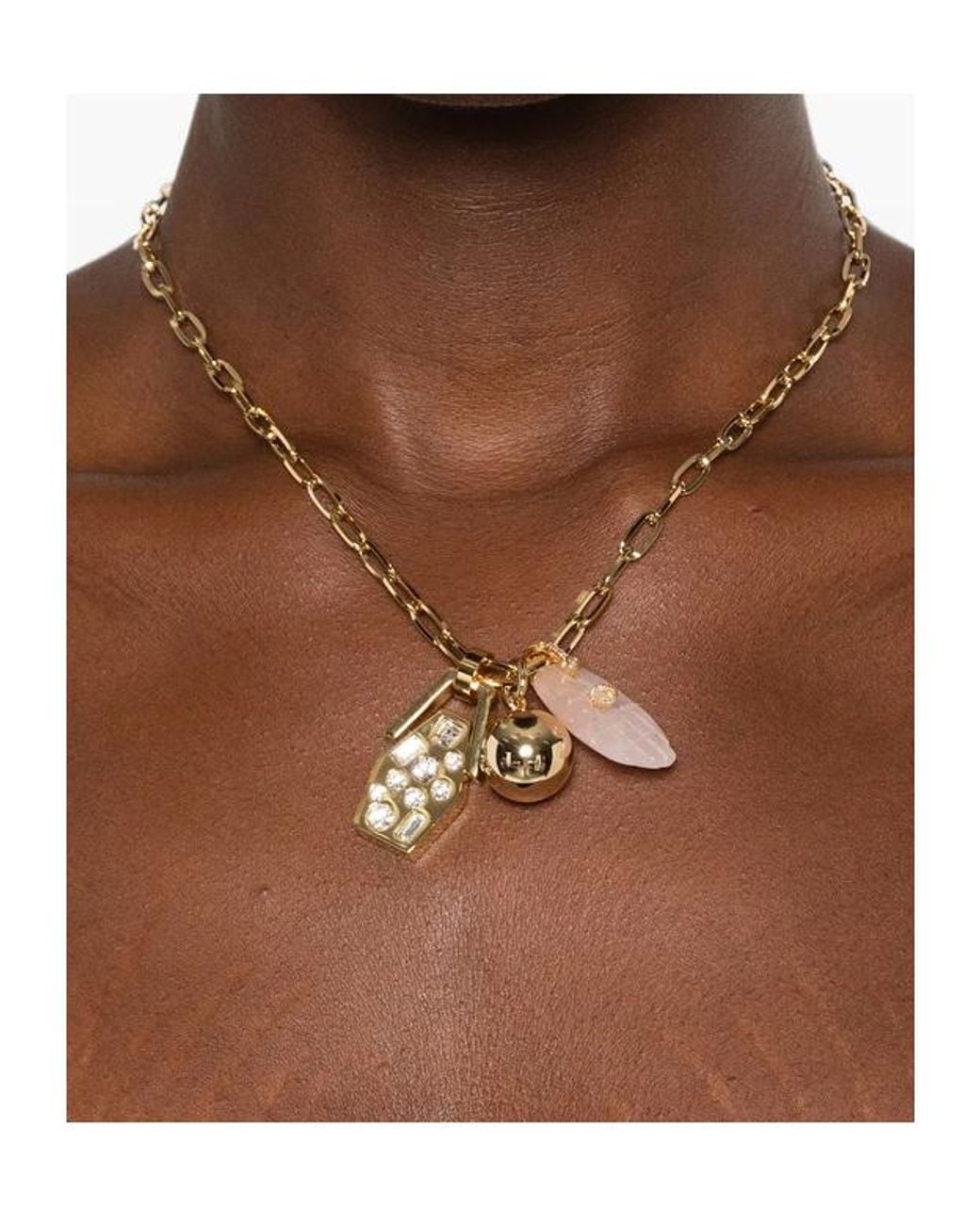 LaDoubleJ White Pendant Necklace