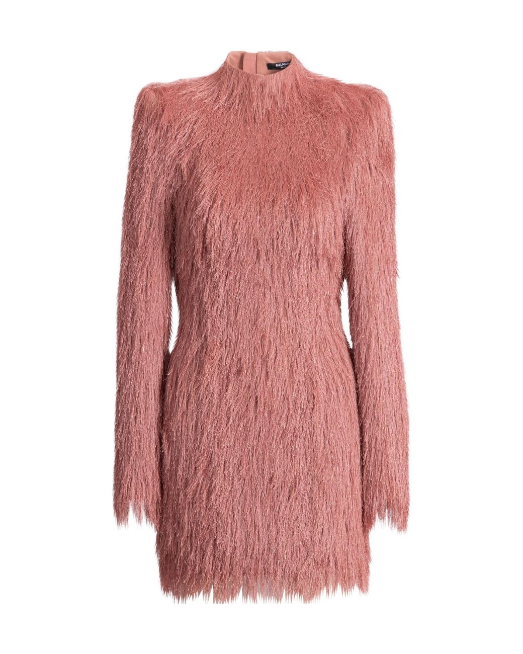 Balmain Pink Fringe Mini Dress