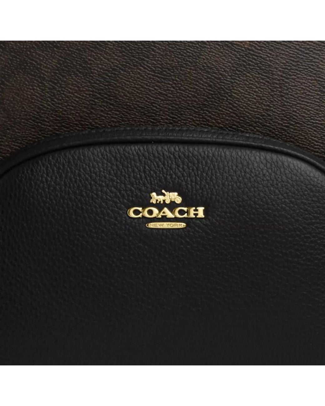 COACH Black Court Backpack