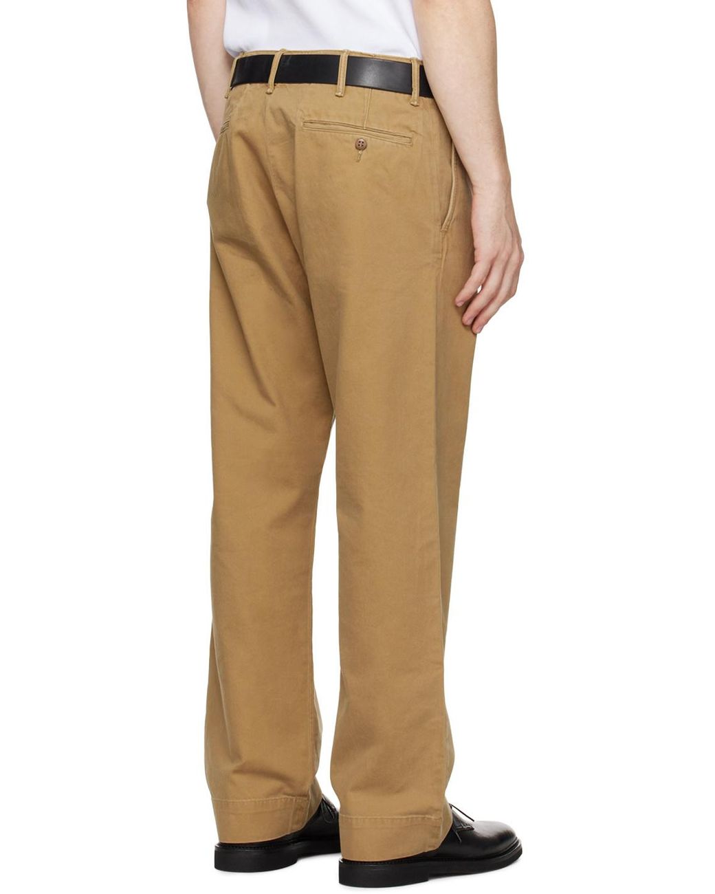 RRL Natural Ralph Lauren Mid Rise Field Chino Trousers for men