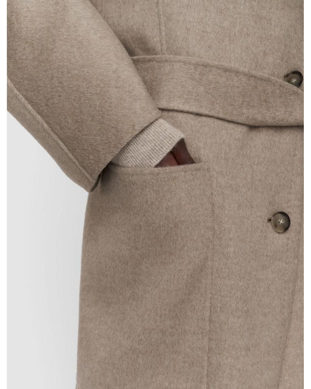 Joseph Natural Spencer Double Face Cashmere Coat