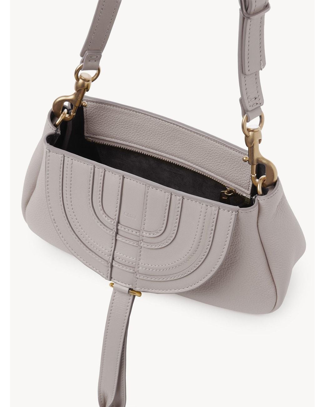 Chloé White Chloé Marcie Shoulder Bag