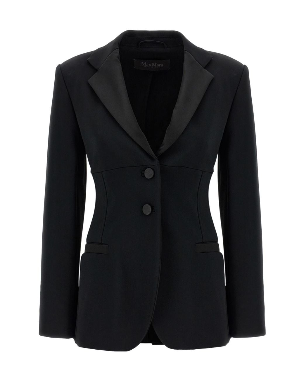 Max Mara Black Oreste Single-Breasted Blazer