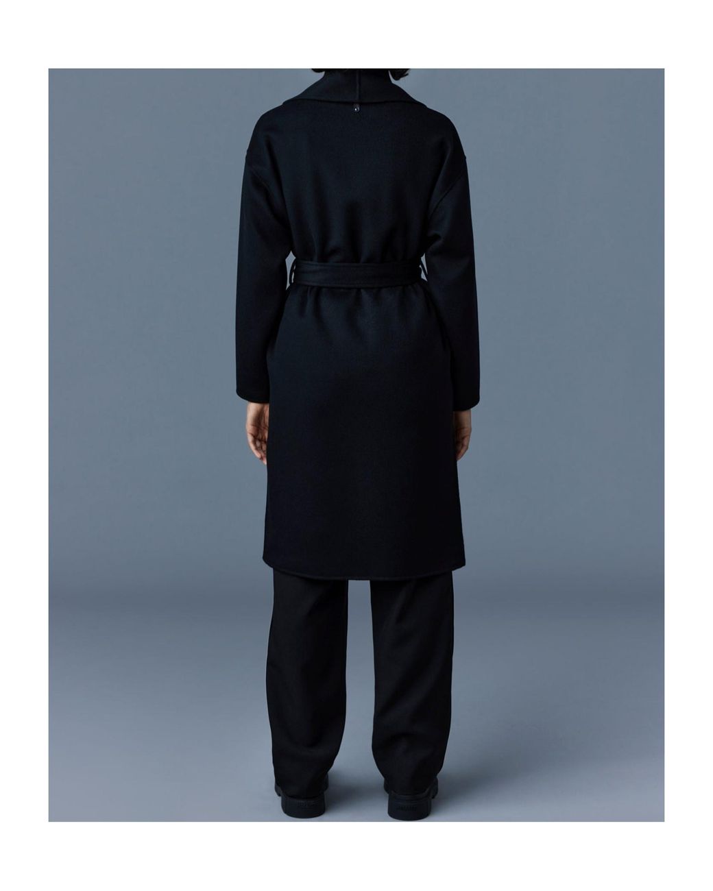 Mackage Blue Thalia Wrap Coat
