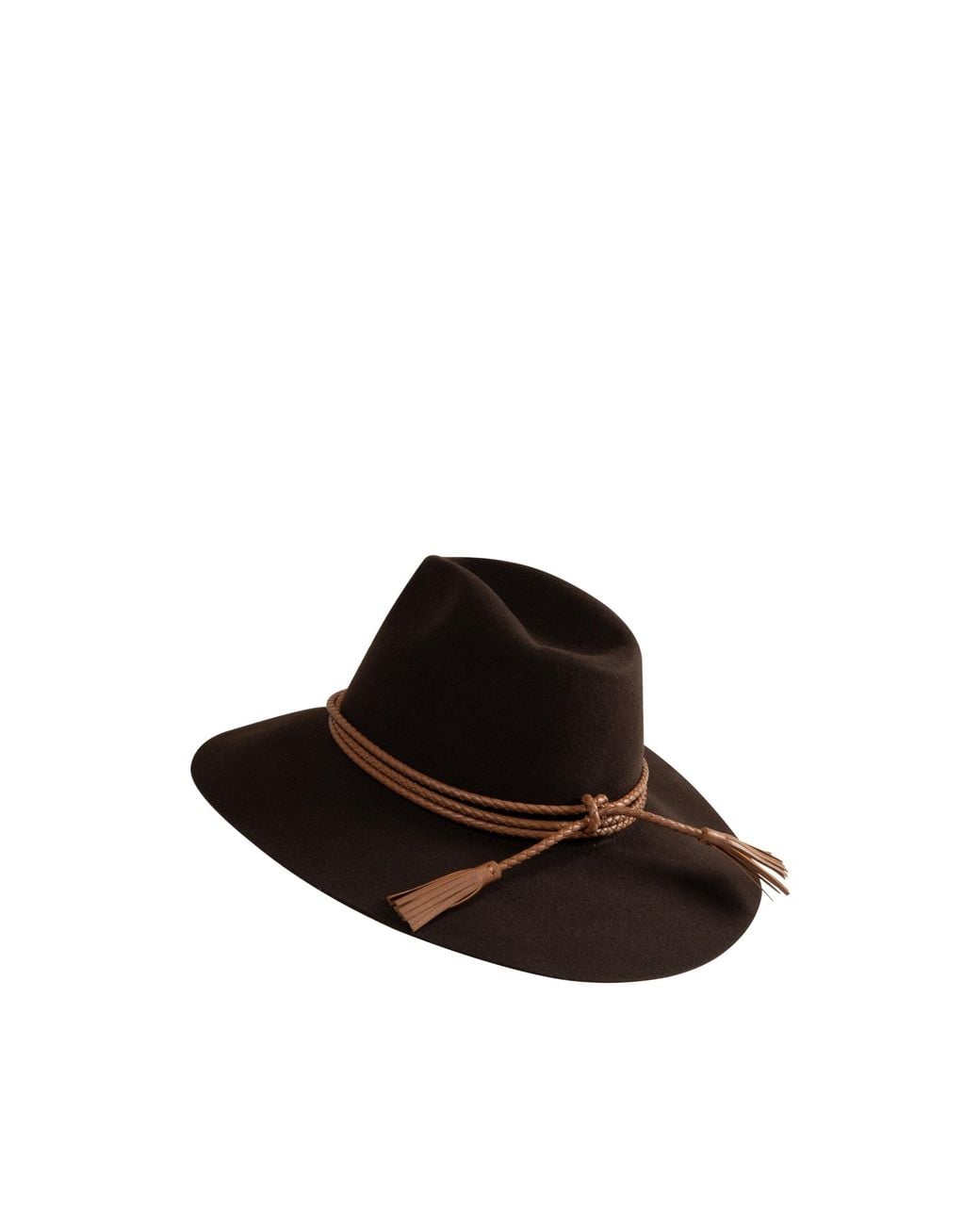 Moncler Brown Wide-Brim Logo Hat for men