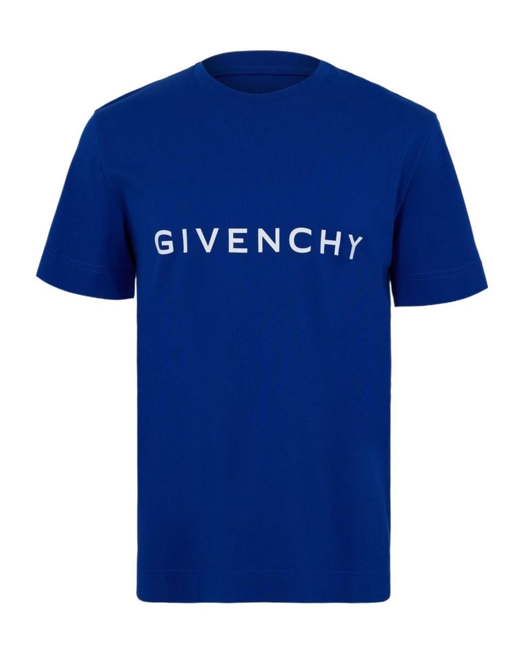 Givenchy Blue Slim Fit Logo T-Shirt for men