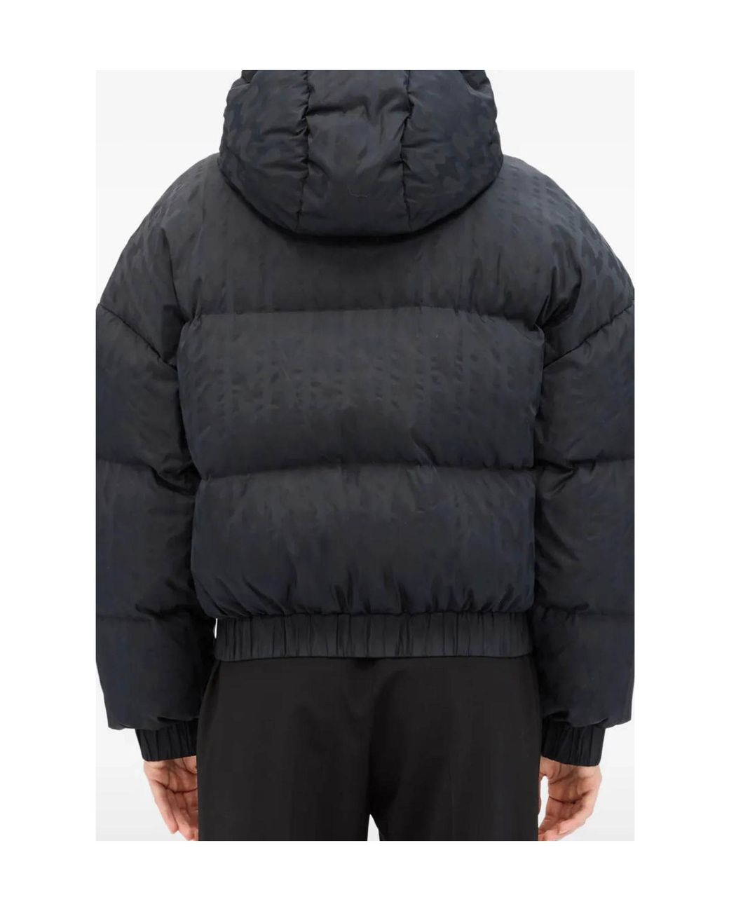 MSGM Blue Zip-Up Puffer Jacket
