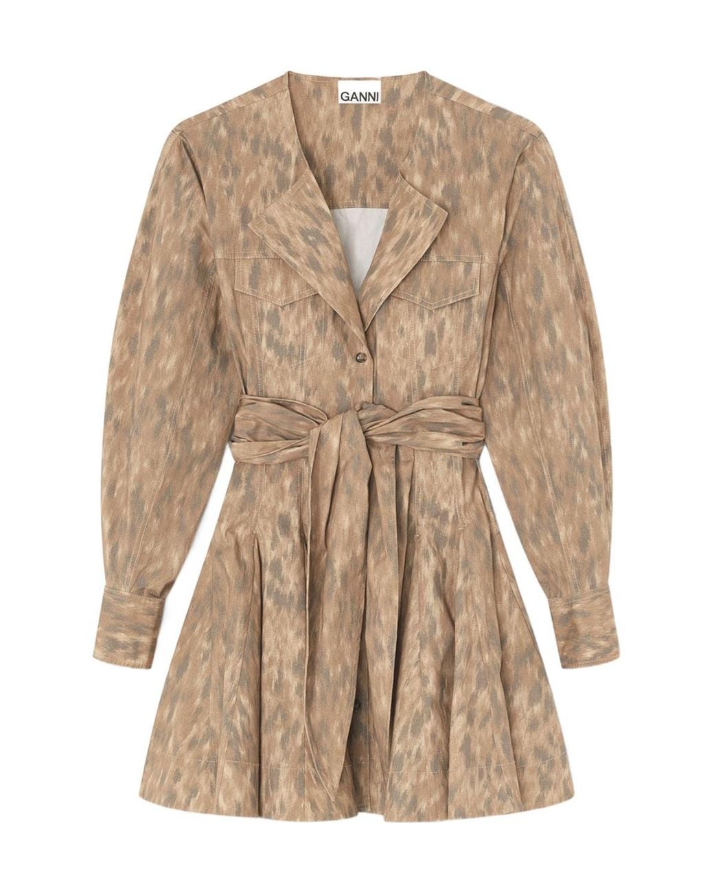 Ganni Natural Shirt Dress