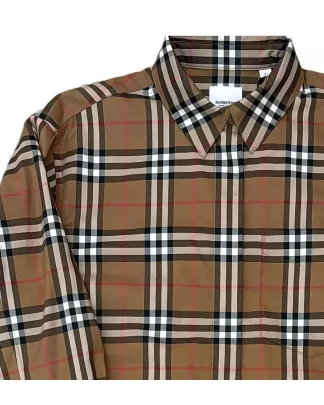 Burberry Multicolor Regular Fit Check Stretch Cotton Shirt