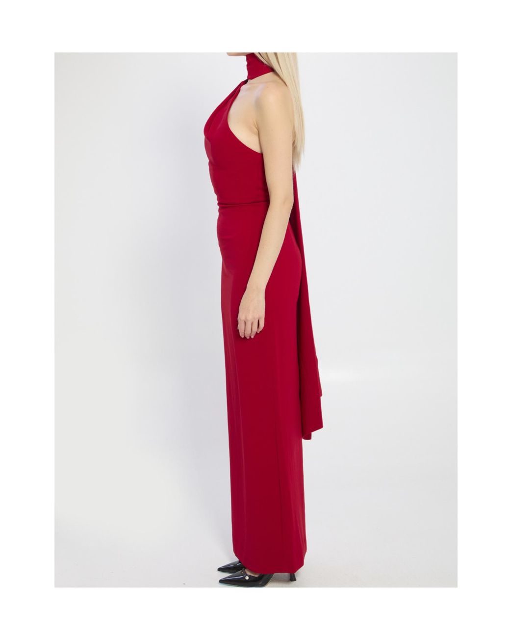 Solace London Red Demi Maxi Dress