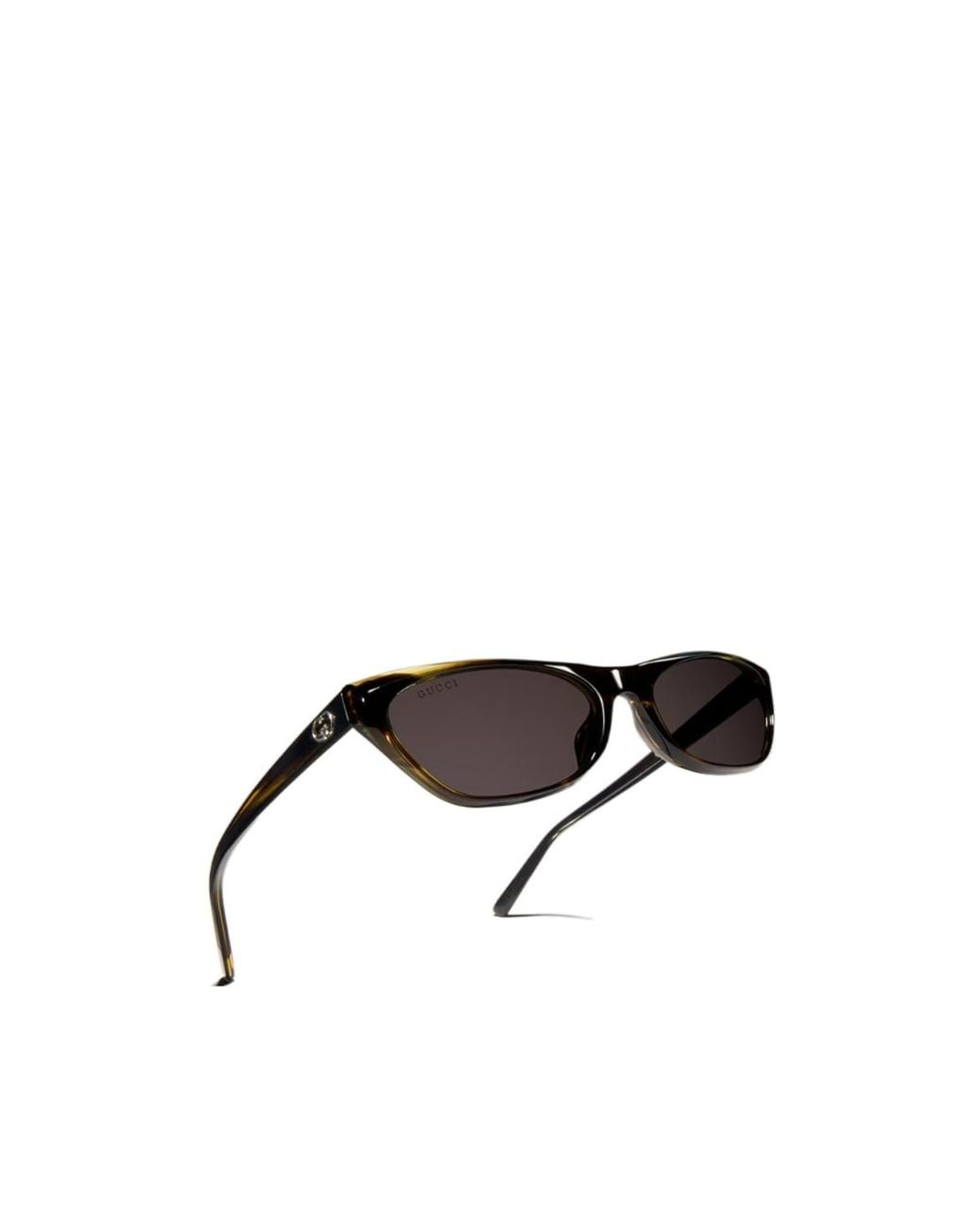 Gucci White Geometric-Frame Sunglasses
