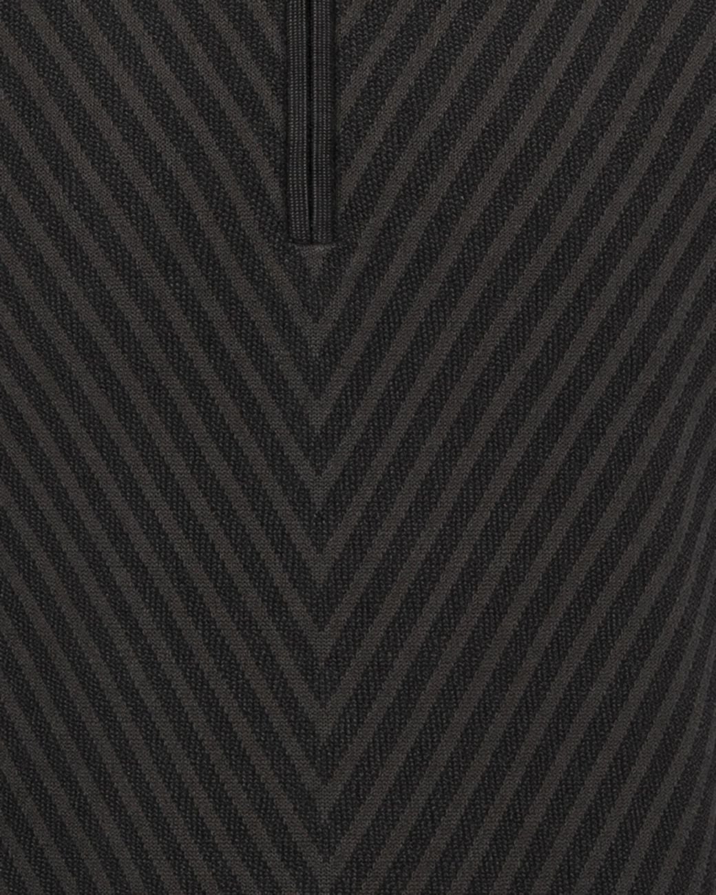 Emporio Armani Black エンポリオ アルマーニ シェブロン ハーフジップ ニットセーター for men