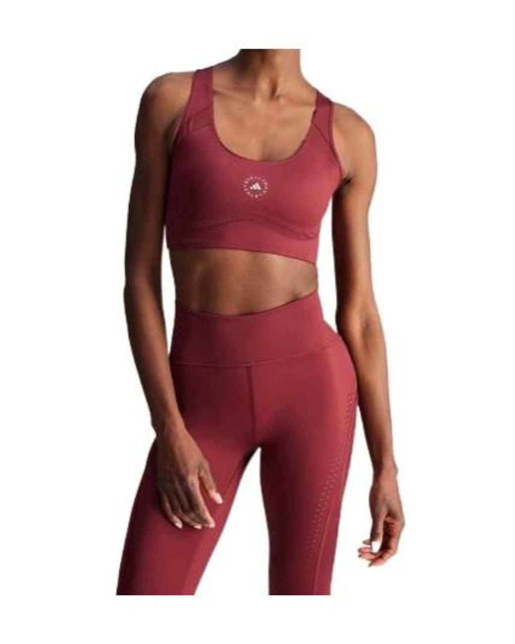 Adidas By Stella McCartney Red Truepurpose Power Impact Training Medium-Support Bra