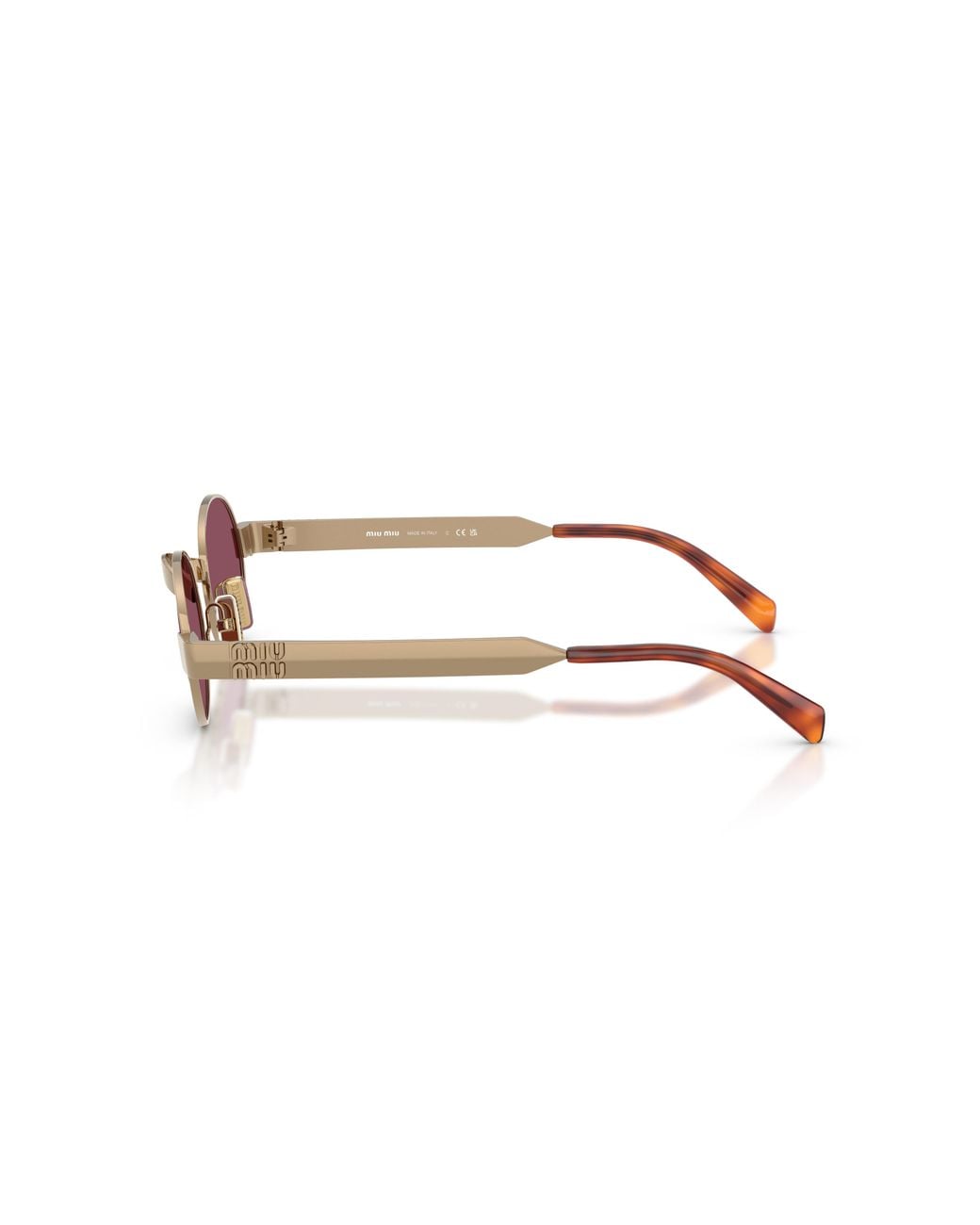 Miu Miu Multicolor Eyewear Envie Oval Frame Sunglasses