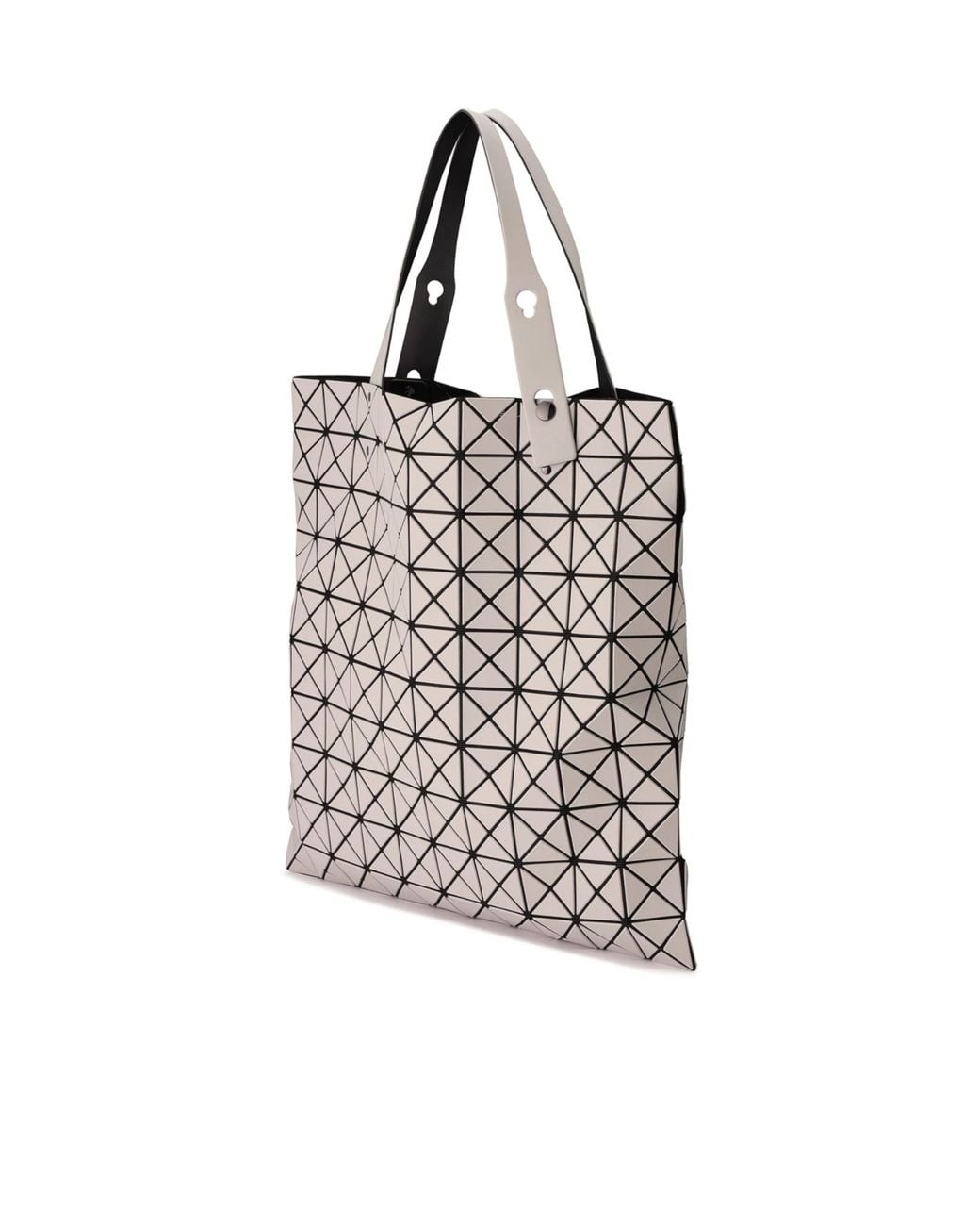 Issey Miyake White Lucent Geometric Tote Bag