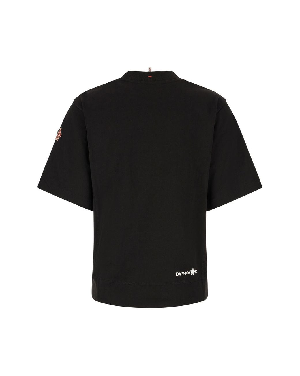 Moncler Black Grenoble Logo Printed Crewneck T-Shirt